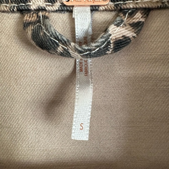 Free People Cheetah oversized denim jacket. - Picture 16 of 16